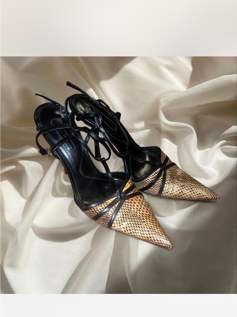 Cesare Paciotti pointed toe python heels - Picture 7 of 7